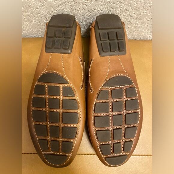 Clarks Tan Loafers Sz 6 Preppy Comfort Shoe - Picture 7 of 7